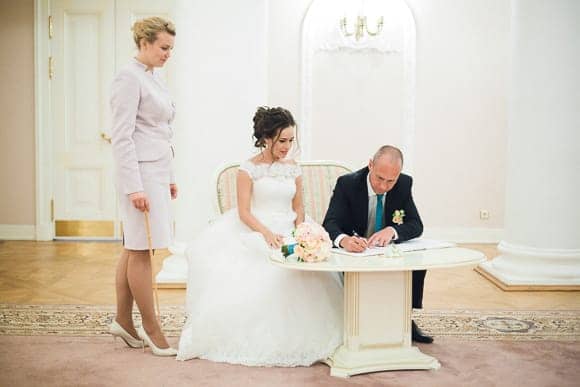 Свадебная фотосессия в Дворце Бракосочетания №3 Санкт-Петербурга