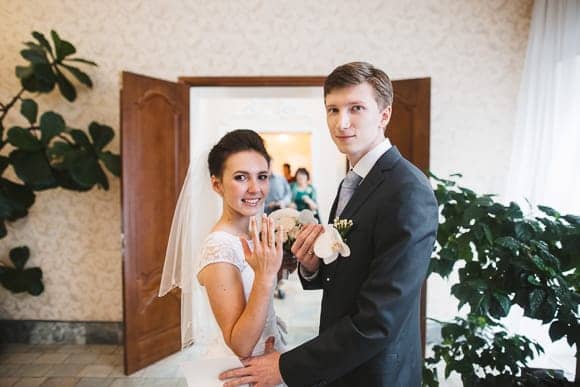 Свадебная фотосессия в ЗАГСе Московского района Санкт-Петербурга