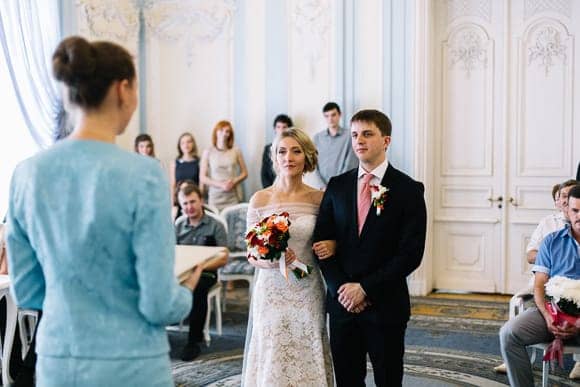 Свадебная фотосессия в Дворце Бракосочетания №2 Санкт-Петербурга